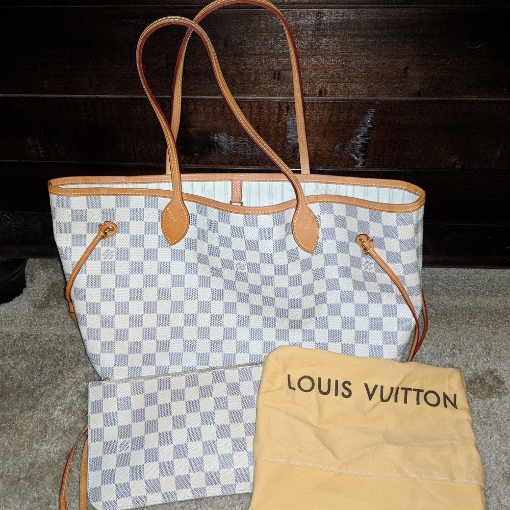 Louis Vuitton MM Damier Azur Neverfull
